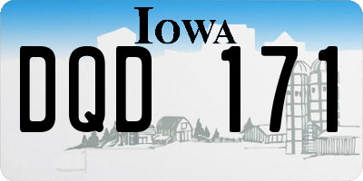IA license plate DQD171