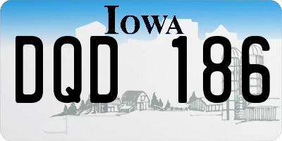 IA license plate DQD186