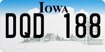 IA license plate DQD188