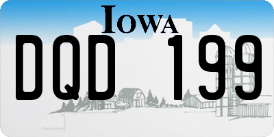 IA license plate DQD199