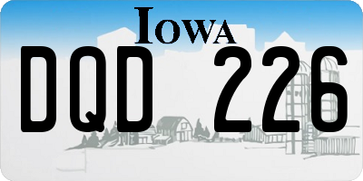 IA license plate DQD226