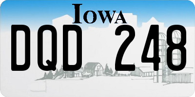 IA license plate DQD248