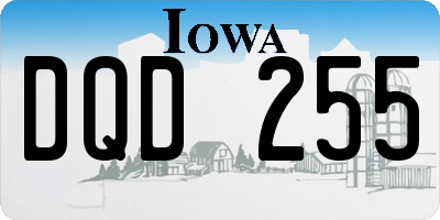 IA license plate DQD255