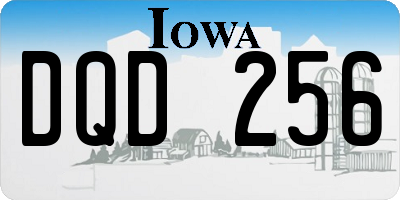 IA license plate DQD256