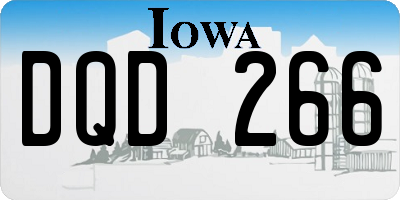 IA license plate DQD266