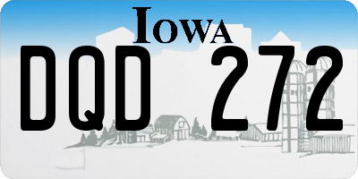 IA license plate DQD272