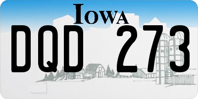 IA license plate DQD273