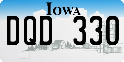 IA license plate DQD330
