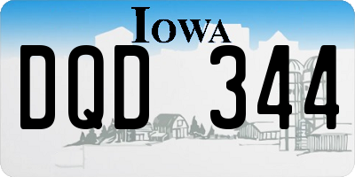 IA license plate DQD344