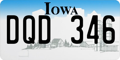 IA license plate DQD346