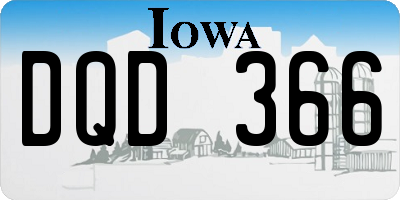 IA license plate DQD366