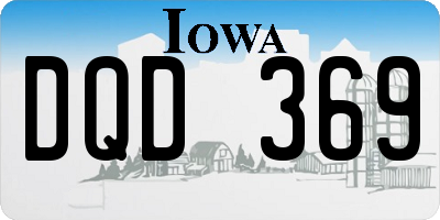 IA license plate DQD369