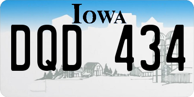 IA license plate DQD434