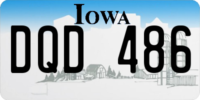 IA license plate DQD486