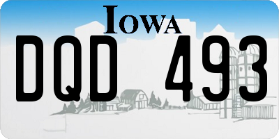 IA license plate DQD493