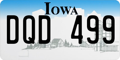 IA license plate DQD499