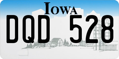 IA license plate DQD528