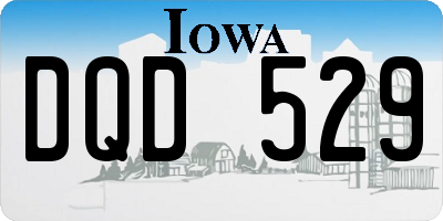 IA license plate DQD529