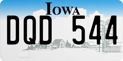 IA license plate DQD544
