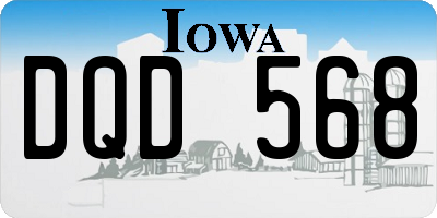 IA license plate DQD568