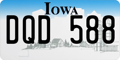 IA license plate DQD588