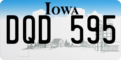 IA license plate DQD595