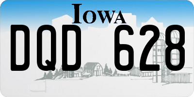 IA license plate DQD628