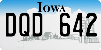 IA license plate DQD642