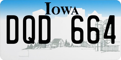IA license plate DQD664