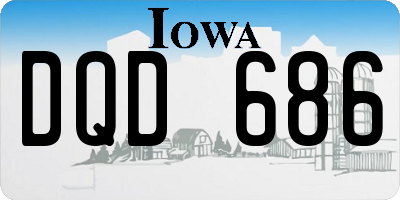 IA license plate DQD686