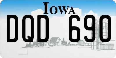IA license plate DQD690