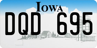 IA license plate DQD695