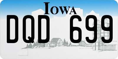 IA license plate DQD699