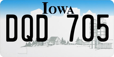IA license plate DQD705