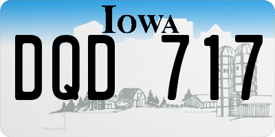 IA license plate DQD717