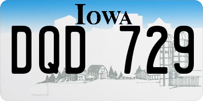 IA license plate DQD729