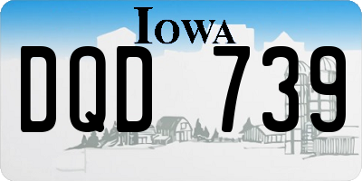 IA license plate DQD739