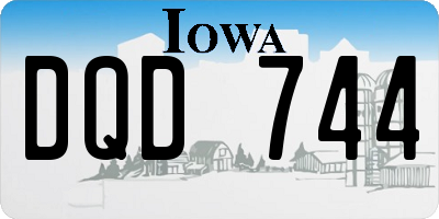 IA license plate DQD744