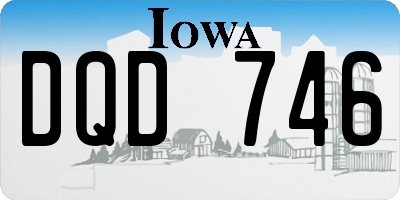 IA license plate DQD746