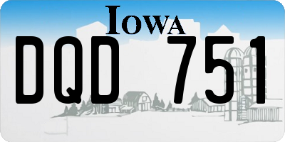 IA license plate DQD751