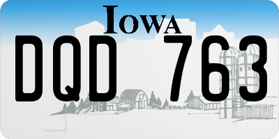 IA license plate DQD763