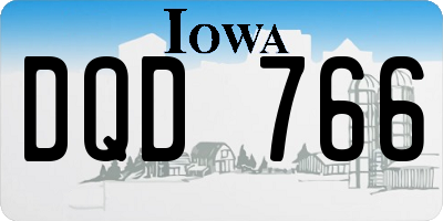 IA license plate DQD766