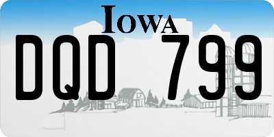IA license plate DQD799