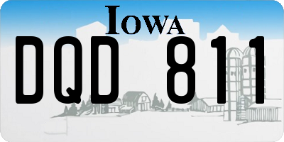 IA license plate DQD811