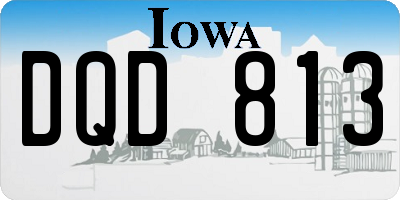 IA license plate DQD813