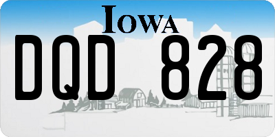 IA license plate DQD828