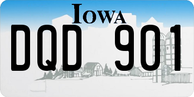 IA license plate DQD901