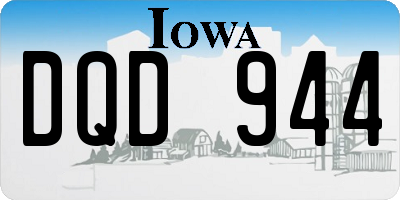 IA license plate DQD944