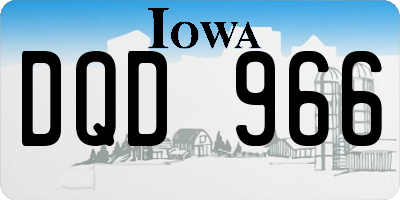 IA license plate DQD966