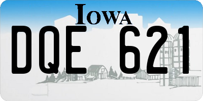 IA license plate DQE621